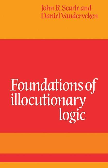 Produktbild: Foundations of Illocutionary Logic