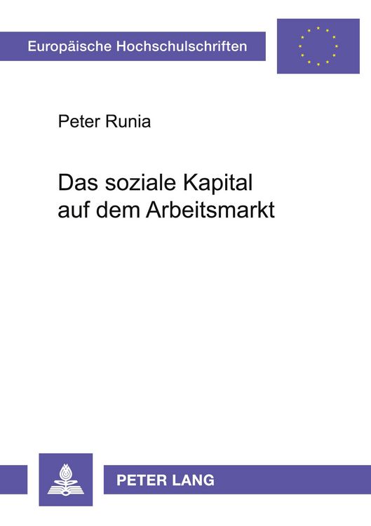 Produktbild: Das soziale Kapital auf dem Arbeitsmarkt