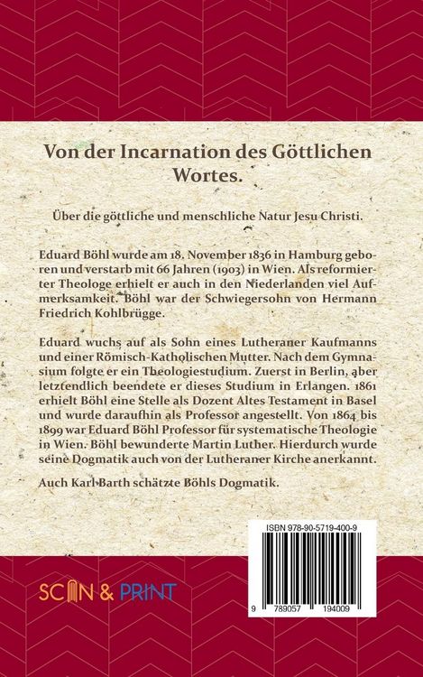 Produktbild: Von der Incarnation des G&ouml;ttlichen Wortes