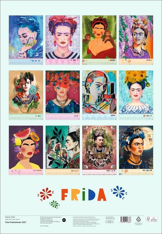 Produktbild: Frida Posterkalender 2027