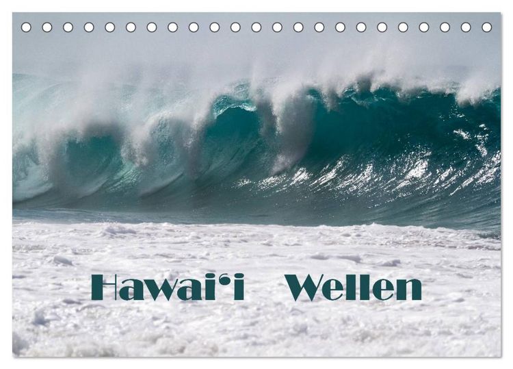 Produktbild: Hawai'i Wellen (Tischkalender 2026 DIN A5 quer), CALVENDO Monatskalender