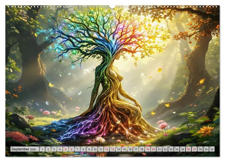 Produktbild: Baumvisionen (hochwertiger Premium Wandkalender 2026 DIN A2 quer), Kunstdruck in Hochglanz