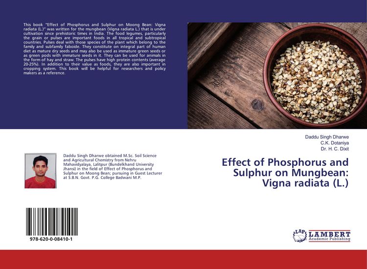 Produktbild: Effect of Phosphorus and Sulphur on Mungbean: Vigna radiata (L.)