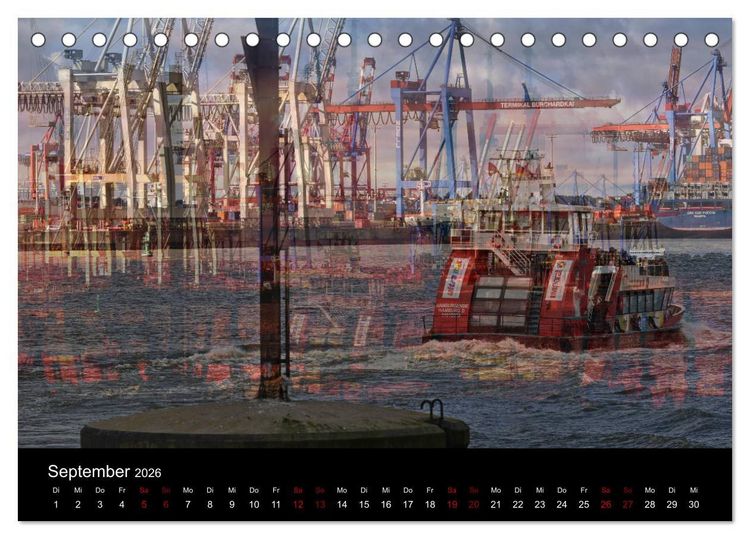 Produktbild: Hamburg-Art (Tischkalender 2026 DIN A5 quer), CALVENDO Monatskalender