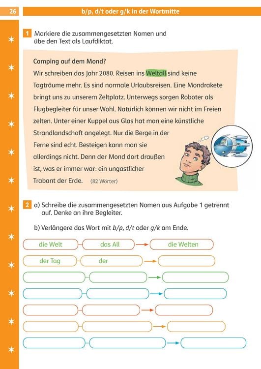 Produktbild: Die Deutsch-Helden Diktate 3./4. Klasse