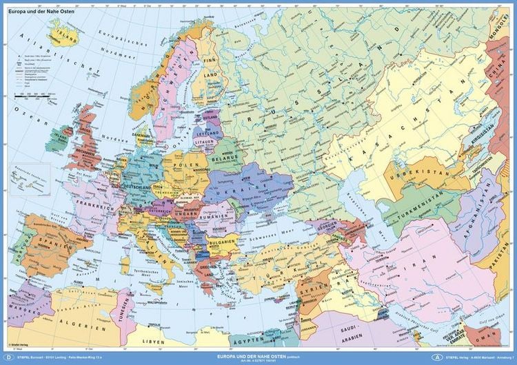 Produktbild: Europa und der Nahe Osten politisch
