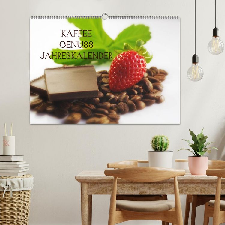 Produktbild: Kaffee Genuss Jahreskalender (Wandkalender 2026 DIN A2 quer), CALVENDO Monatskalender