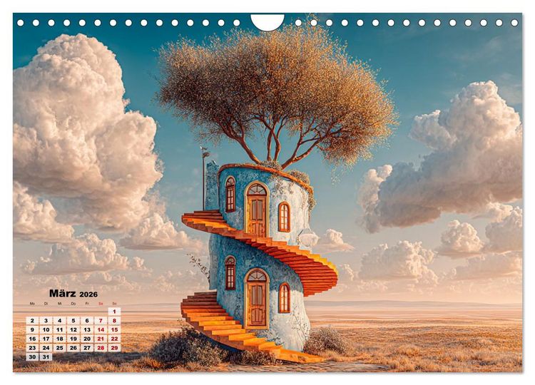 Produktbild: Ein Zuhause ist kein Winkelma&szlig;, sondern ein Gef&uuml;hl (Wandkalender 2026 DIN A4 quer), CALVENDO Monatskalender