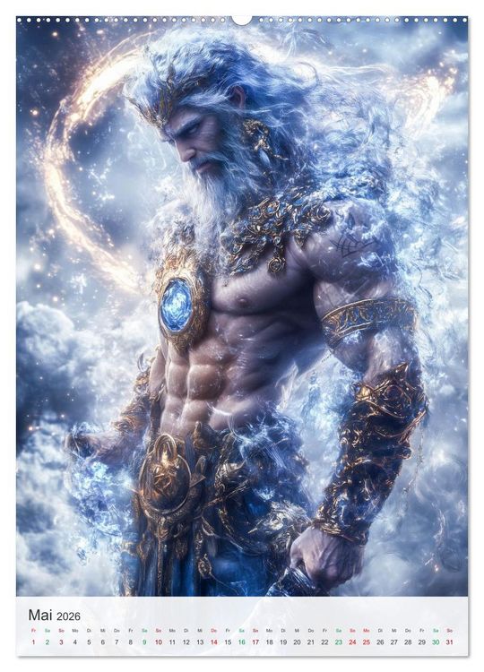 Produktbild: Nordische Mythologie (hochwertiger Premium Wandkalender 2026 DIN A2 hoch), Kunstdruck in Hochglanz