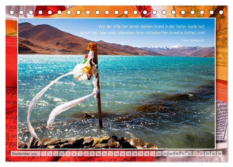 Produktbild: Farben Tibets (Tischkalender 2026 DIN A5 quer), CALVENDO Monatskalender