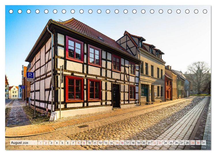 Produktbild: G&uuml;strow Impressionen (Tischkalender 2026 DIN A5 quer), CALVENDO Monatskalender