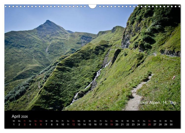 Produktbild: TransAlp - zu Fu&szlig; &uuml;ber die Alpen von M&uuml;nchen nach Venedig (Wandkalender 2026 DIN A3 quer), CALVENDO Monatskalender