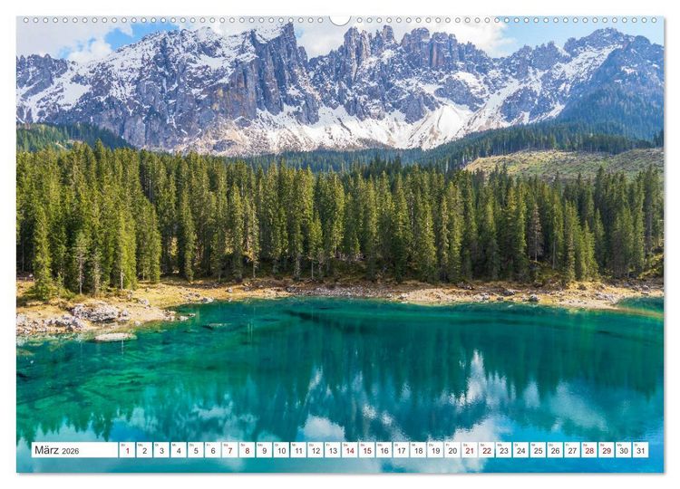 Produktbild: S&uuml;dtirol - Von Meran bis zum Pragser Wildsee (hochwertiger Premium Wandkalender 2026 DIN A2 quer), Kunstdruck in Hochglanz