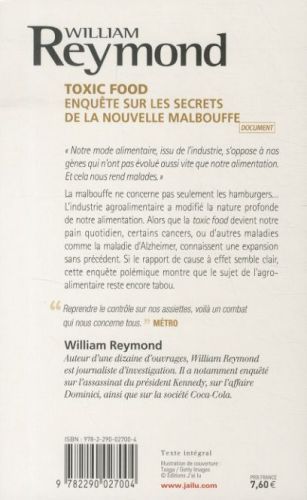 Produktbild: Toxic food : enqu&ecirc;te sur les secrets de la nouvelle malbouffe