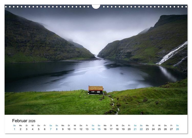 Produktbild: F&auml;r&ouml;er - Archipel im Nordmeer (Wandkalender 2026 DIN A3 quer), CALVENDO Monatskalender
