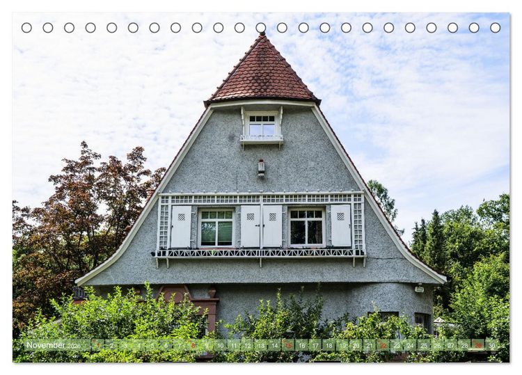 Produktbild: Die Villenkolonie in Buchschlag (Tischkalender 2026 DIN A5 quer), CALVENDO Monatskalender