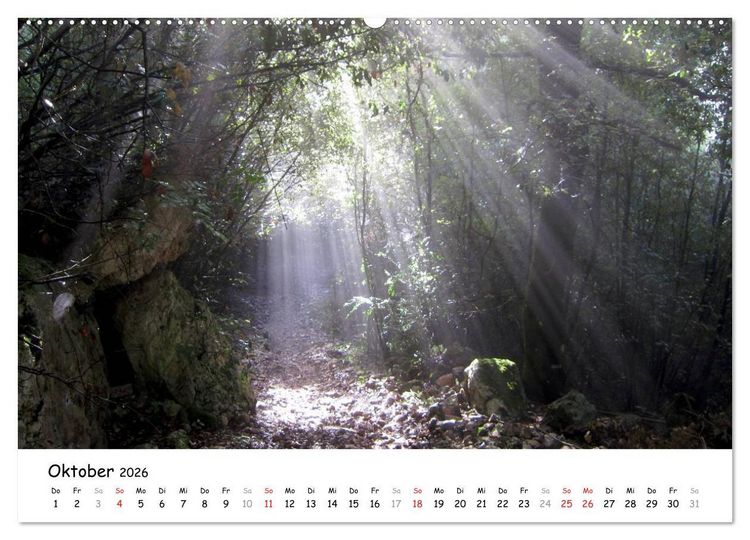 Produktbild: Camino di Assisi - Franziskusweg (hochwertiger Premium Wandkalender 2026 DIN A2 quer), Kunstdruck in Hochglanz