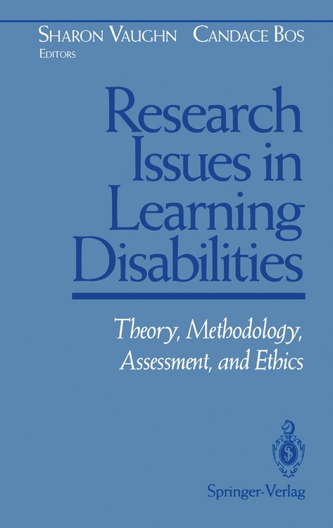 Produktbild: Research Issues in Learning Disabilities