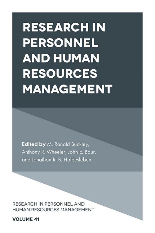 Produktbild: Research in Personnel and Human Resources Management
