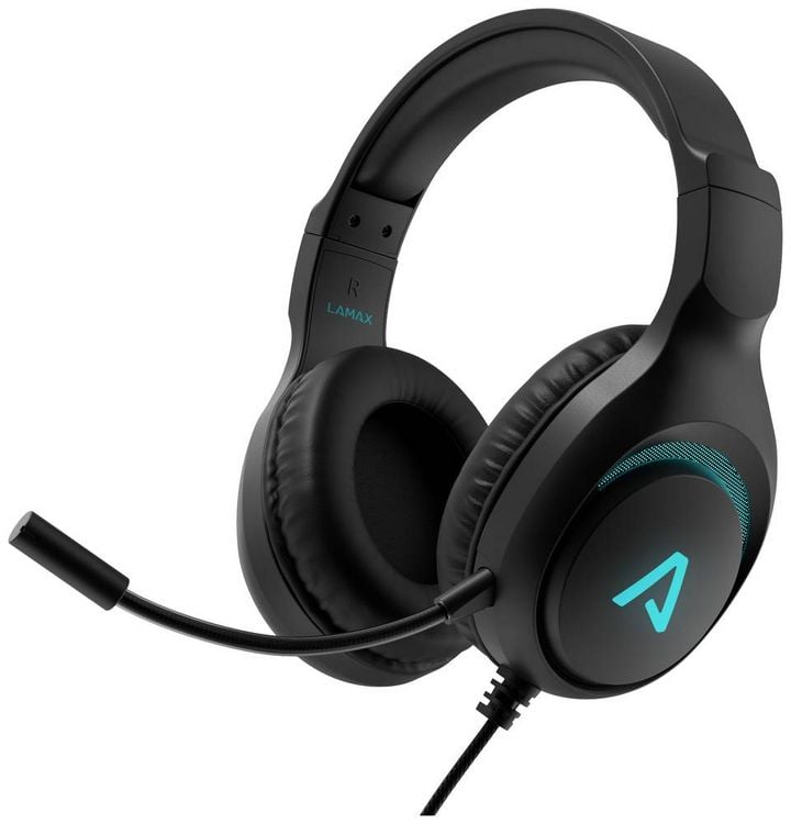Produktbild: Lamax Heroes Guard1 Over Ear Headset kabelgebunden Stereo Schwarz Headset, Lautst&auml;rkeregelung, Mikrofon-Stummschaltung Gaming