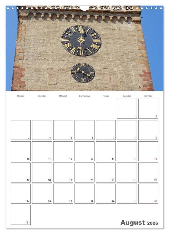Produktbild: Historische Uhren (Wandkalender 2026 DIN A3 hoch), CALVENDO Monatskalender