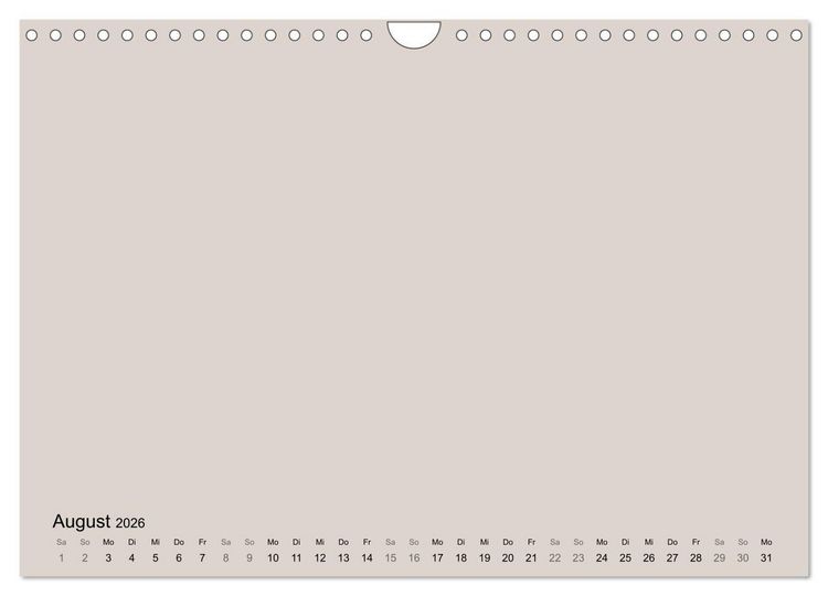 Produktbild: DIY Bastel-Kalender -Erdige Pastell Farben- Zum Selbstgestalten (Wandkalender 2026 DIN A4 quer), CALVENDO Monatskalender