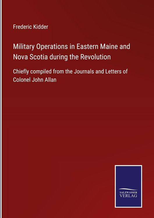 Produktbild: Military Operations in Eastern Maine and Nova Scotia during the Revolution