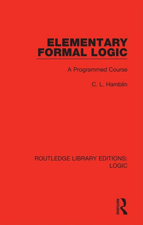 Produktbild: Elementary Formal Logic