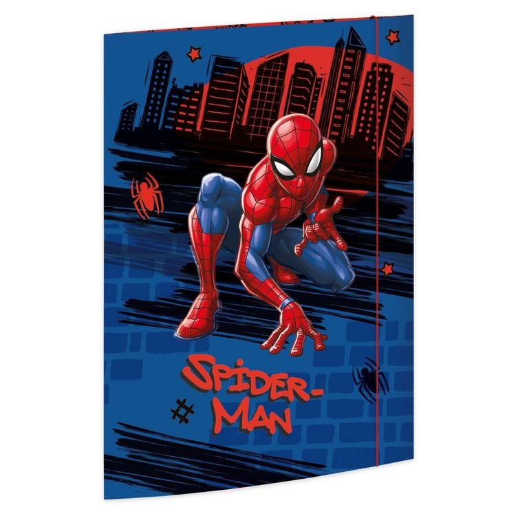 Produktbild: RNK Zeichenmappe Marvel Spider-Man mit Gummizug blau/rot/schwarz DIN A3