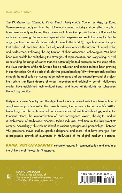 Produktbild: Digitization of Cinematic Visual Effects