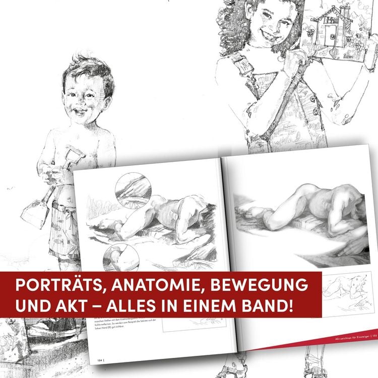 Produktbild: Die Kunst des Zeichnens Menschen. Die beste Zeichenschule