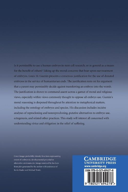 Produktbild: The Morality of Embryo Use