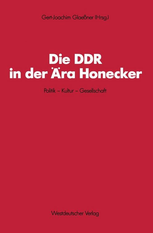 Produktbild: Die DDR in der &Auml;ra Honecker