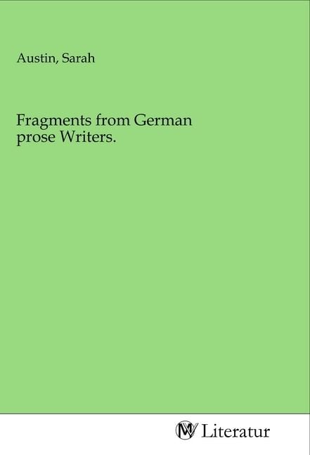 Produktbild: Fragments from German prose Writers.