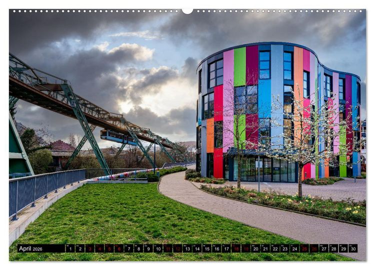 Produktbild: Wundersch&ouml;nes Wuppertal - Bezaubernde Orte in und am Rande der Stadt (hochwertiger Premium Wandkalender 2026 DIN A2 quer), Kunstdruck in Hochglanz