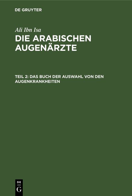 Produktbild: Das Buch der Auswahl von den Augenkrankheiten