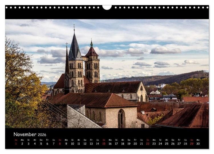 Produktbild: Esslingen am Neckar - Vom Mittelalter in die Moderne (Wandkalender 2026 DIN A3 quer), CALVENDO Monatskalender