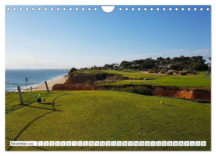 Produktbild: Mediterrane Golfpl&auml;tze - Spanien, Portugal, Mallorca (Wandkalender 2026 DIN A4 quer), CALVENDO Monatskalender