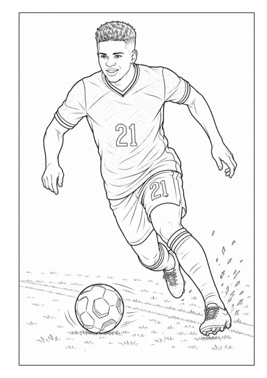 Produktbild: WM 2026 Fu&szlig;ball Malbuch f&uuml;r Kinder ab 6 Jahren mit 70 authentischen Spielerzeichnungen