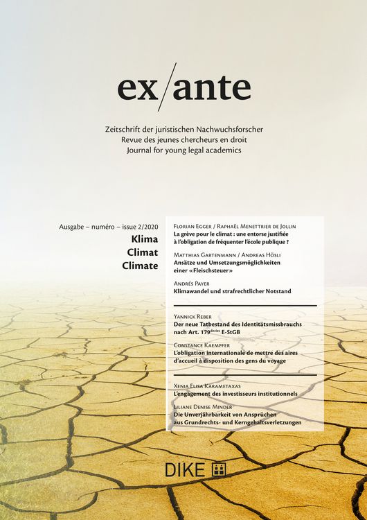 Produktbild: ex/ante 2/2020 Klima