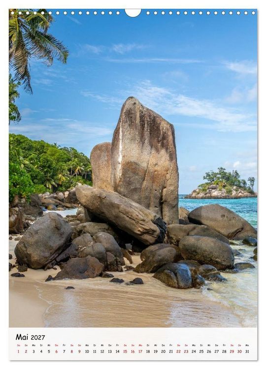 Produktbild: Seychellen -Traumhafte Landschaften (Wandkalender 2027 DIN A3 hoch), CALVENDO Monatskalender