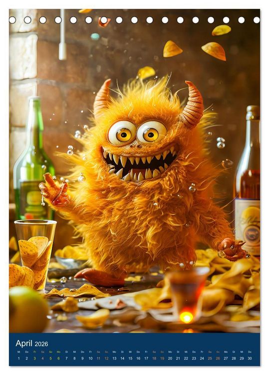 Produktbild: M&auml;nner! - Welche Leidenschaft weckt das Monster in ihnen (Tischkalender 2026 DIN A5 hoch), CALVENDO Monatskalender
