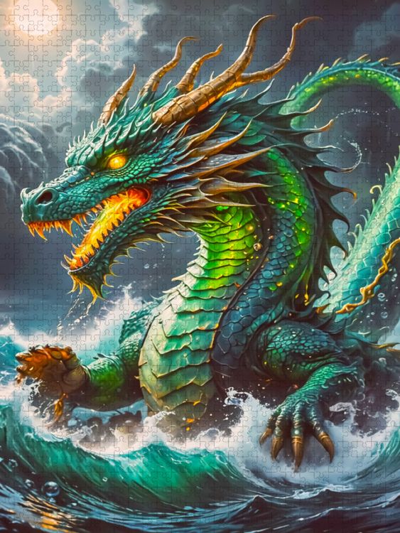 Produktbild: CALVENDO Puzzle Ryujin, der Drachengott des Meeres | 1000 Teile Lege-Gr&ouml;&szlig;e 64x48cm Foto-Puzzle f&uuml;r gl&uuml;ckliche Stunden