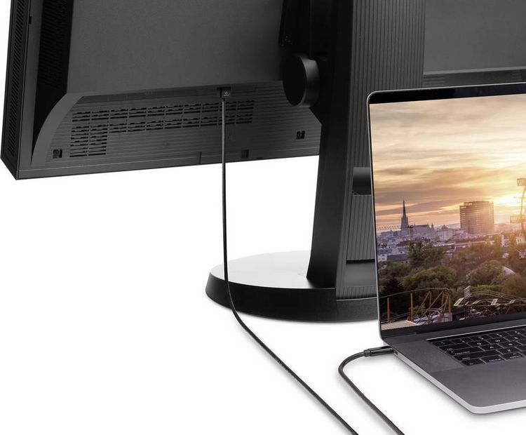 Produktbild: Renkforce USB-C&reg; / HDMI Adapterkabel USB-C&reg; Stecker, HDMI-A Stecker 3.00 m Schwarz UHD 4K @ 60 Hz RF-4531594 USB-C&reg;-Displaykabel