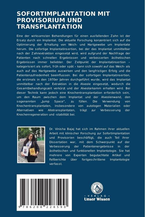 Produktbild: Sofortimplantation mit Provisorium und Transplantation