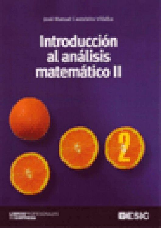 Produktbild: Introducci&oacute;n al an&aacute;lisis matem&aacute;tico II