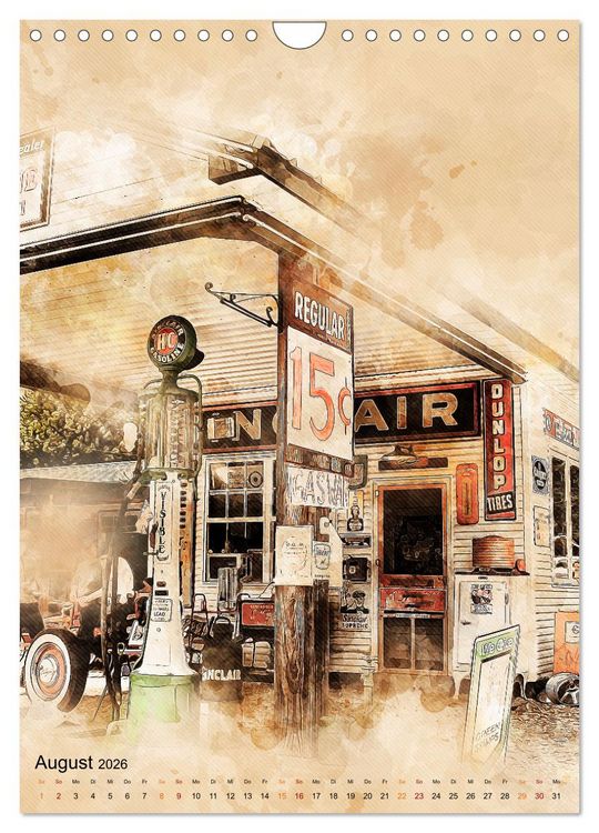 Produktbild: Route 66 - 2451 Meilen (Wandkalender 2026 DIN A4 hoch), CALVENDO Monatskalender