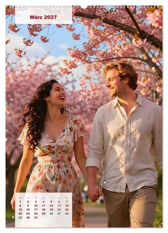 Produktbild: Herzen im Einklang &ndash; LOVERS EDITION (hochwertiger Premium Wandkalender 2027 DIN A2 hoch), Kunstdruck in Hochglanz