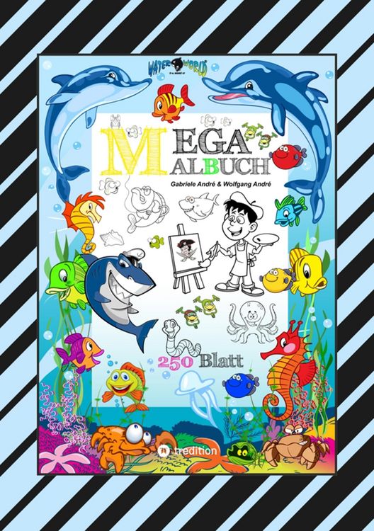 Produktbild: Xxl Mega Malbuch - Summertime - Ferienspass - Wasserwelt - Lustige Motive - Sommerpause - Holiday - Reisen