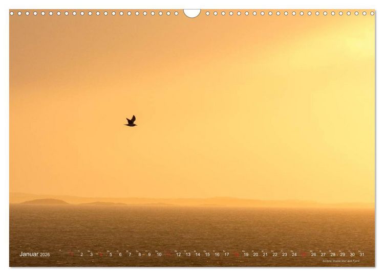 Produktbild: Hurtigruten im Winter - Hunting the light (Wandkalender 2026 DIN A3 quer), CALVENDO Monatskalender